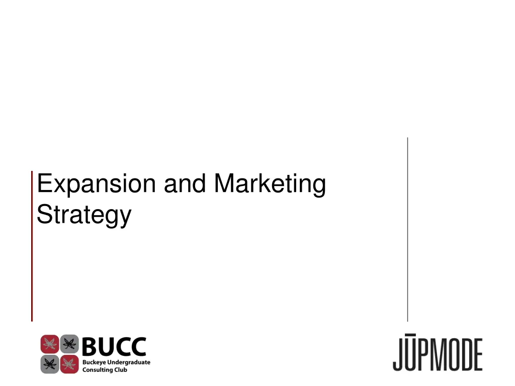 expansion and marketing strategy
