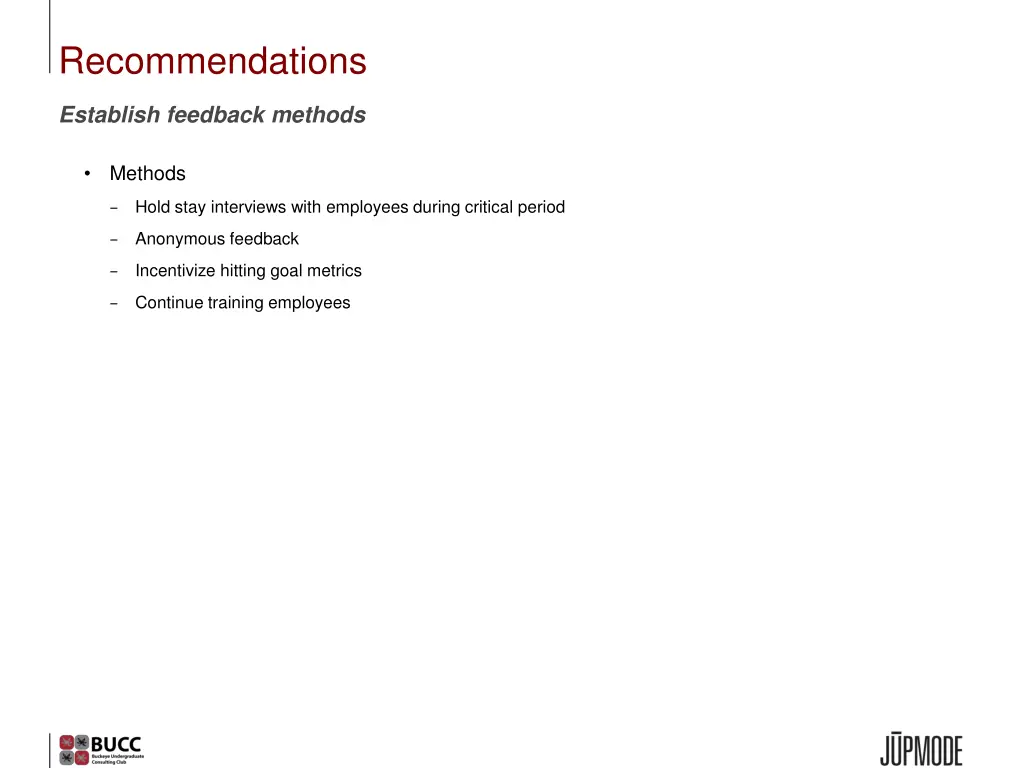 recommendations