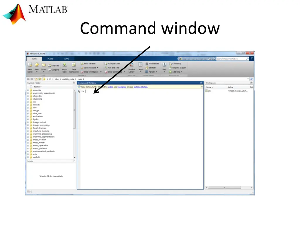 command window