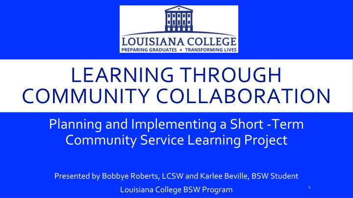 learning through community collaboration