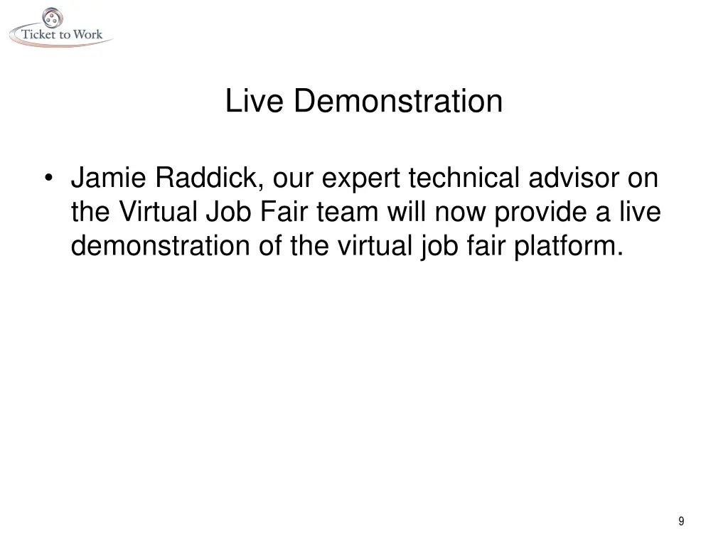 live demonstration