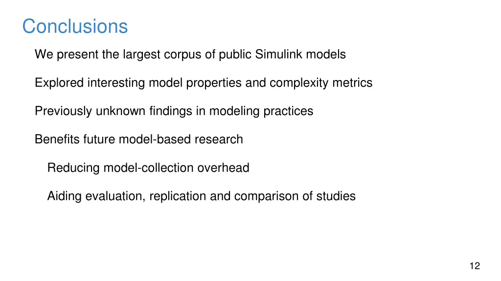 conclusions