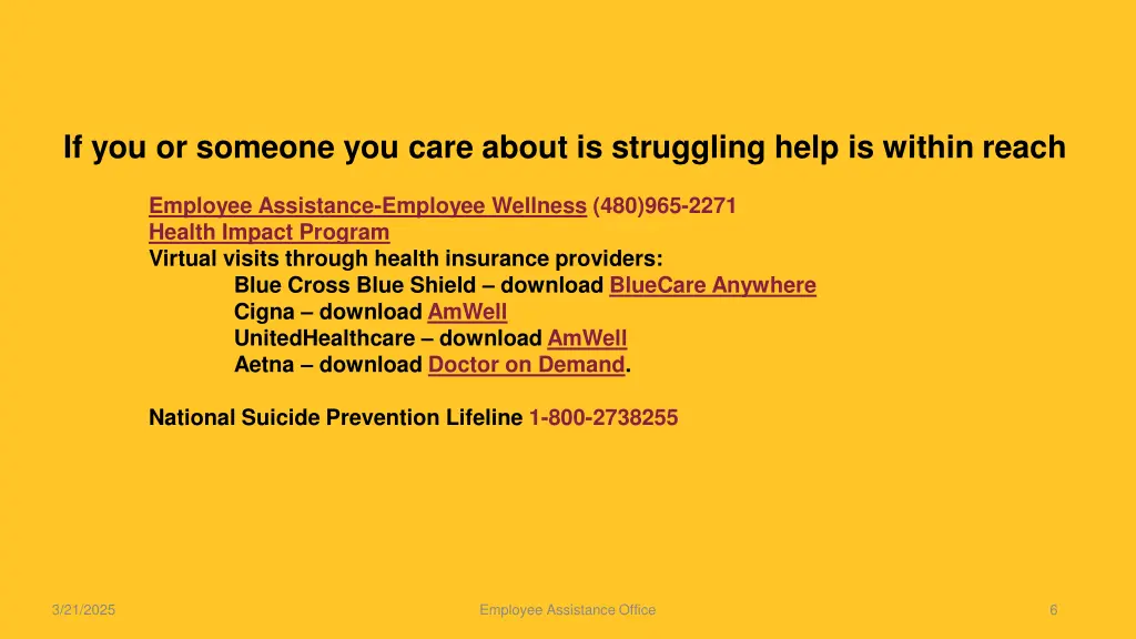 if you or someone you care about is struggling