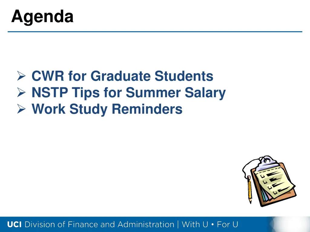agenda