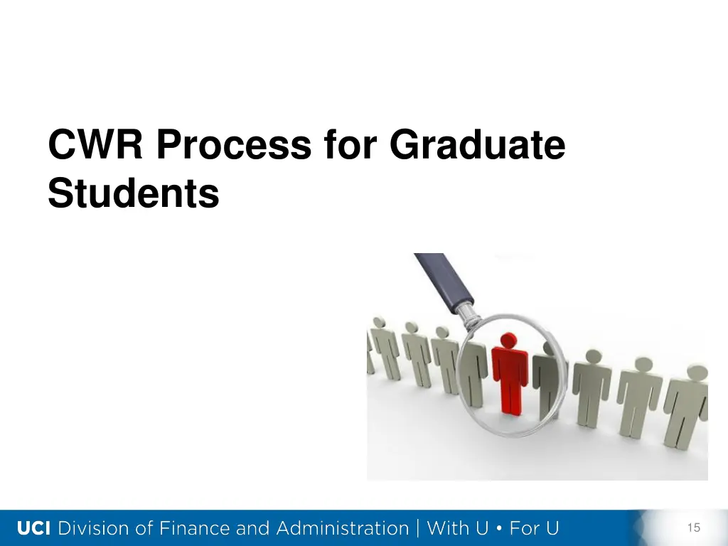 cwr process for graduate students
