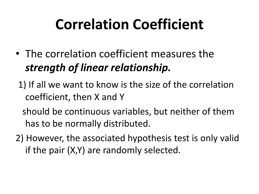 correlation coefficient