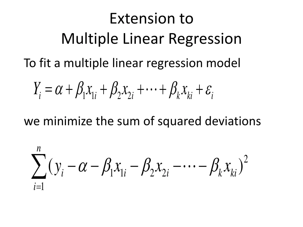 extension to