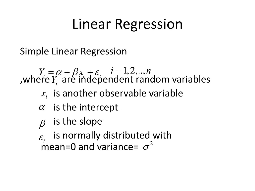 linear regression