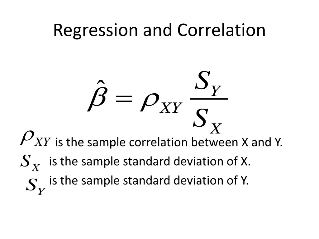 regression and correlation