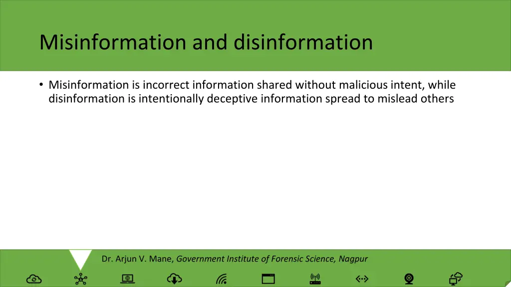 misinformation and disinformation