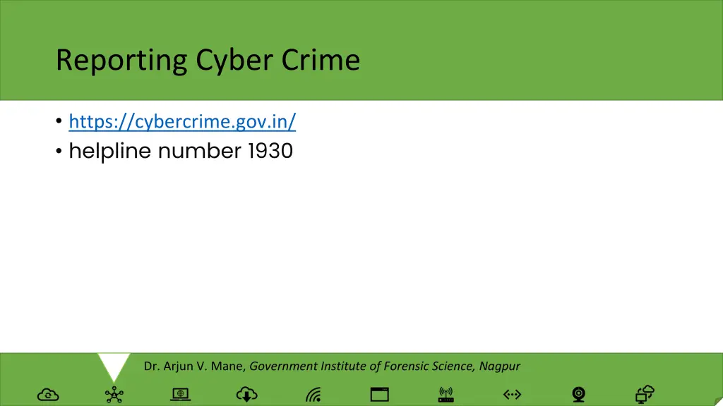 reporting cyber crime