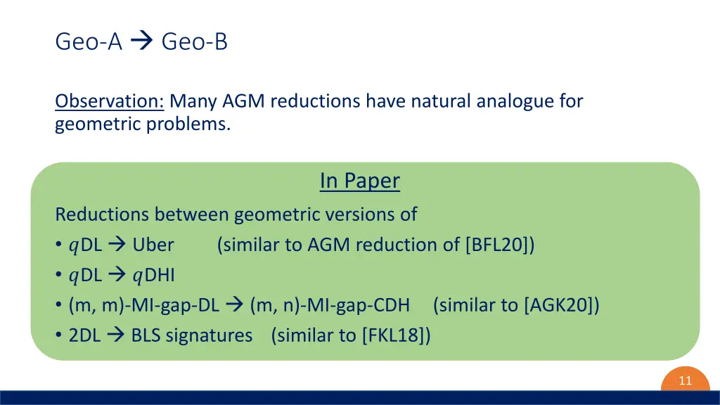 geo a geo b