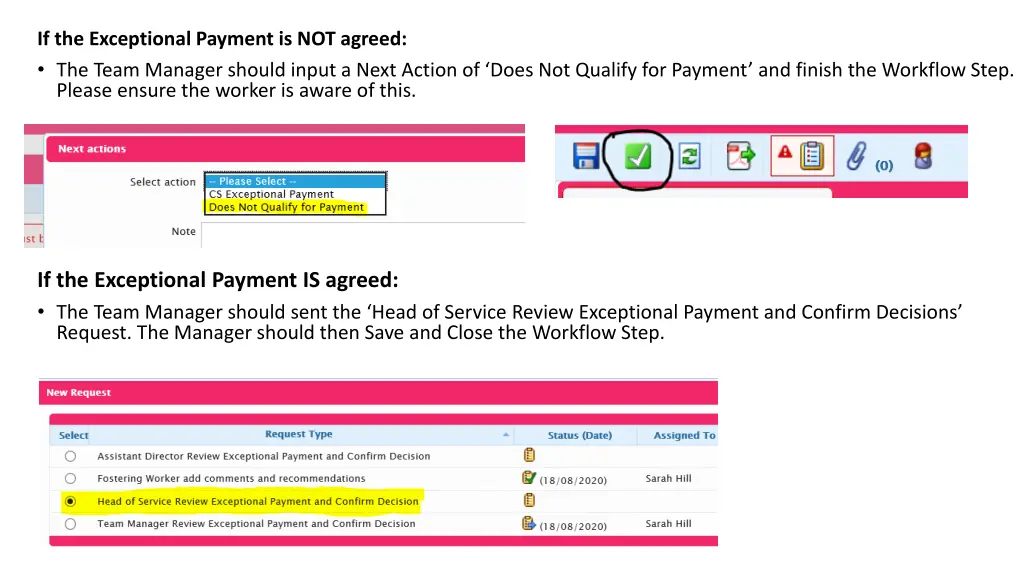 if the exceptional payment is not agreed the team