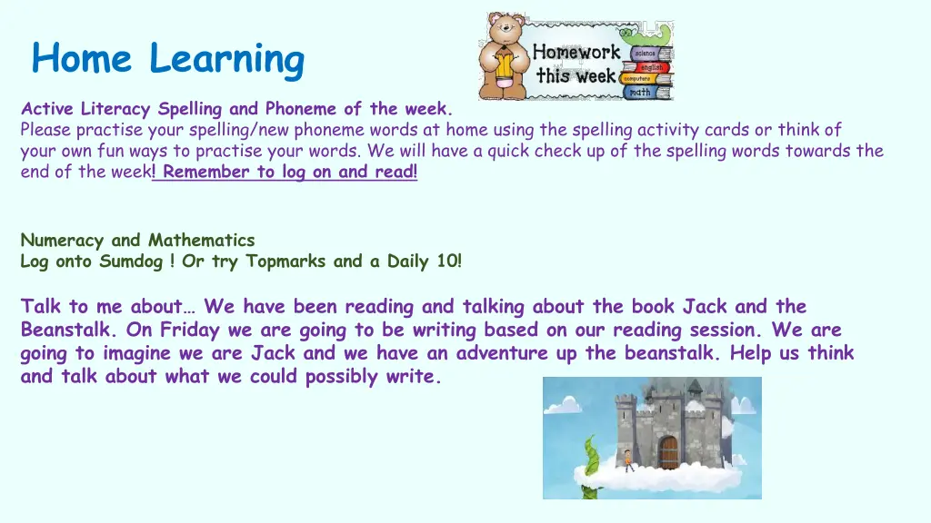 home learning