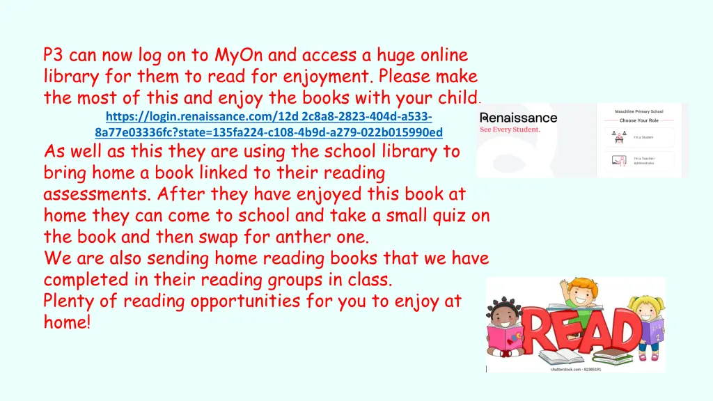 p3 can now log on to myon and access a huge