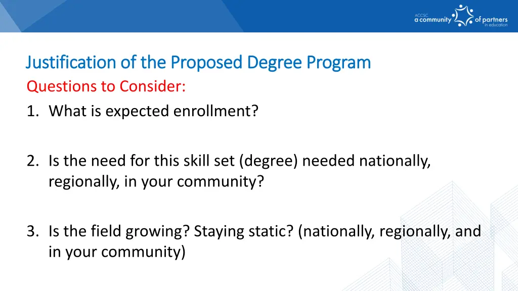 justification of the proposed degree program 5