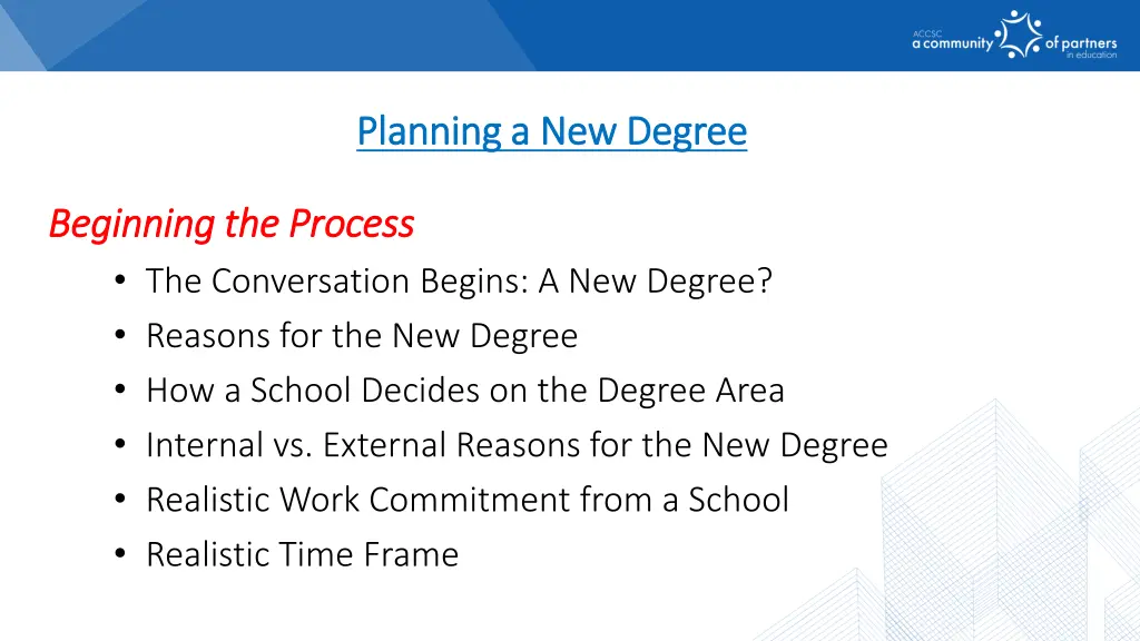 planning a new degree planning a new degree