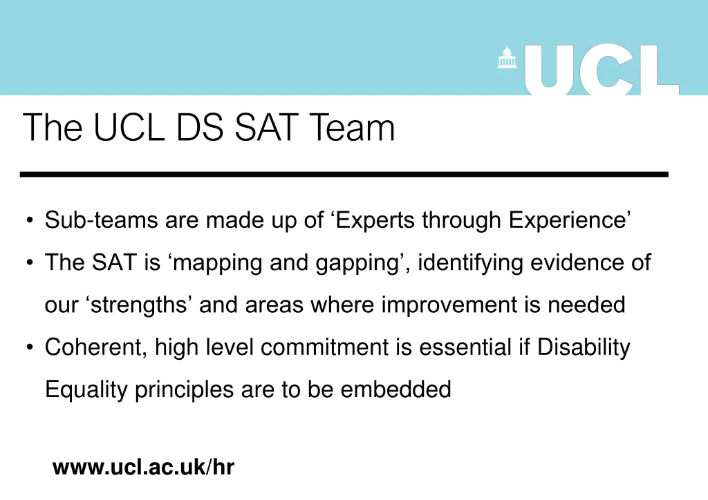 the ucl ds sat team