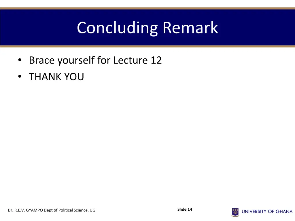 concluding remark