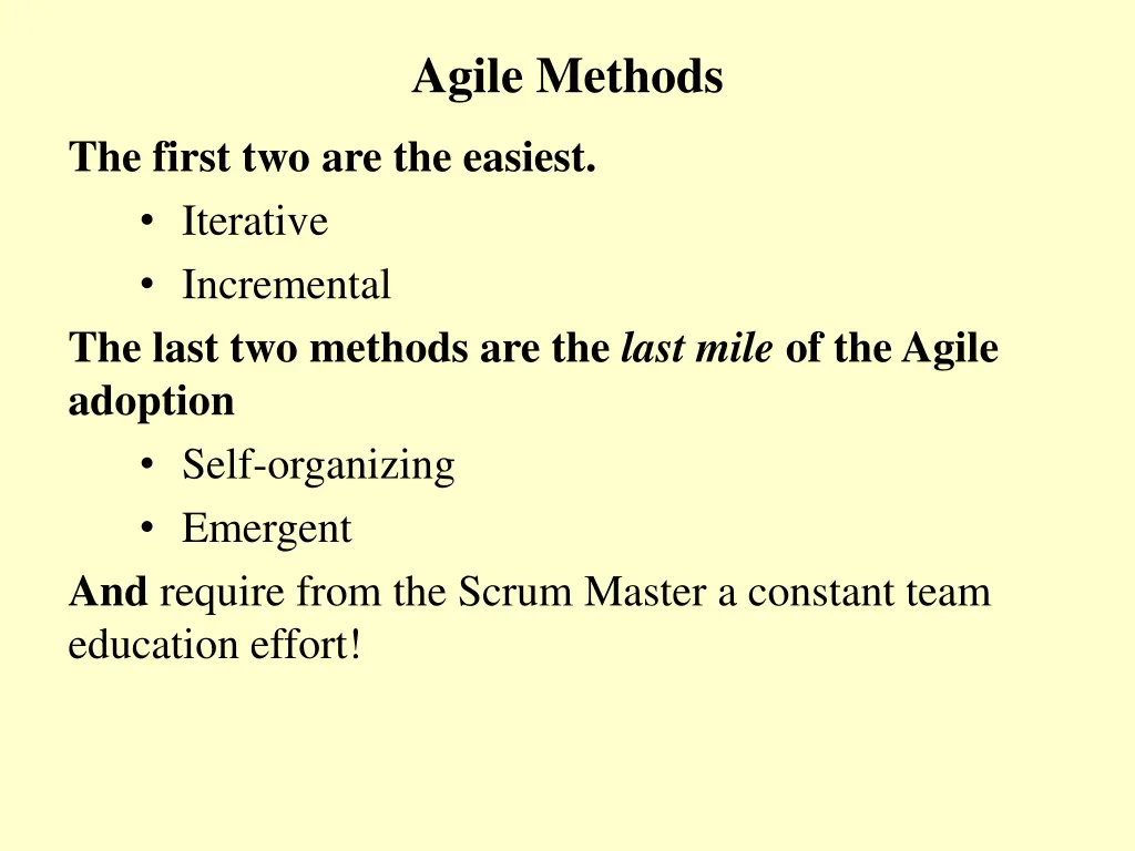 agile methods