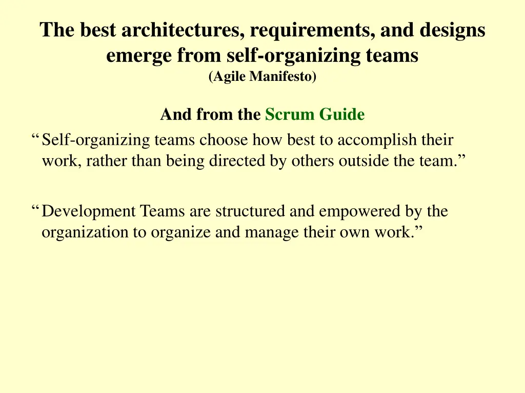 the best architectures requirements and designs