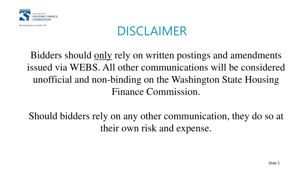 disclaimer