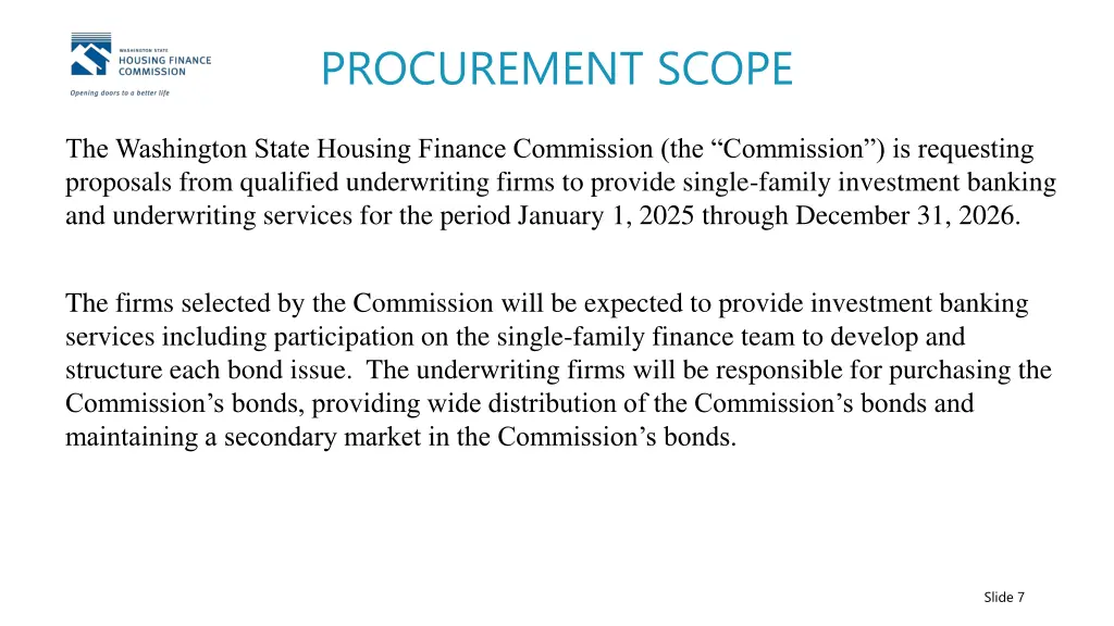 procurement scope