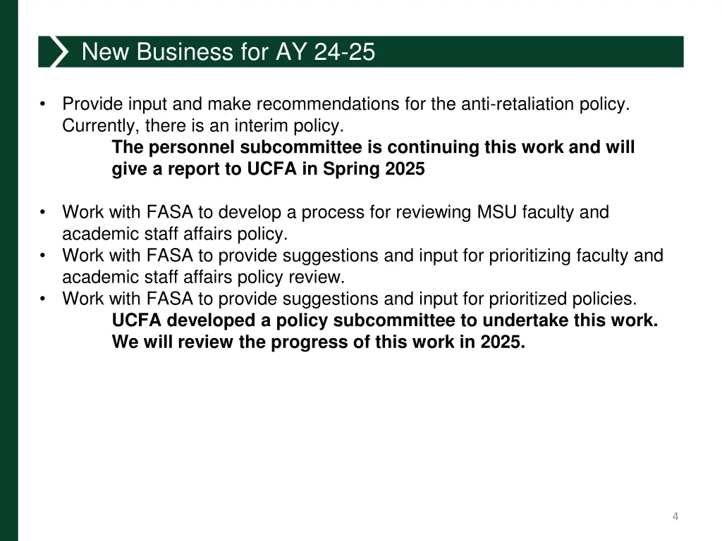 new business for ay 24 25
