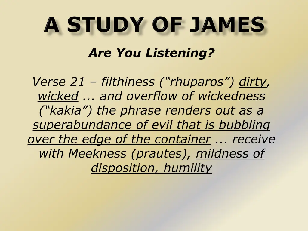 are you listening 1