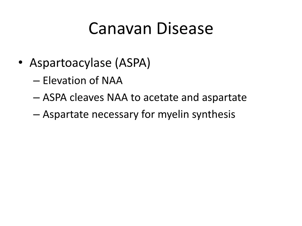 canavan disease