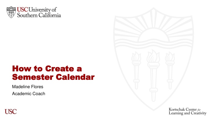 how to create a how to create a semester calendar