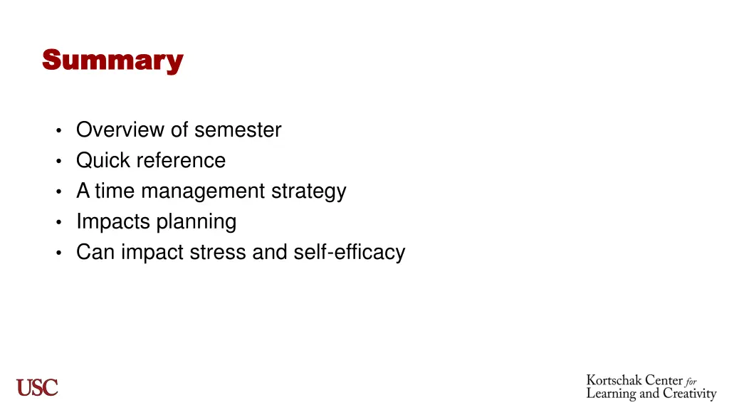 summary summary