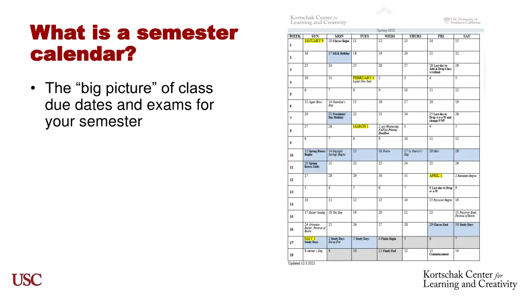 what is a semester what is a semester calendar