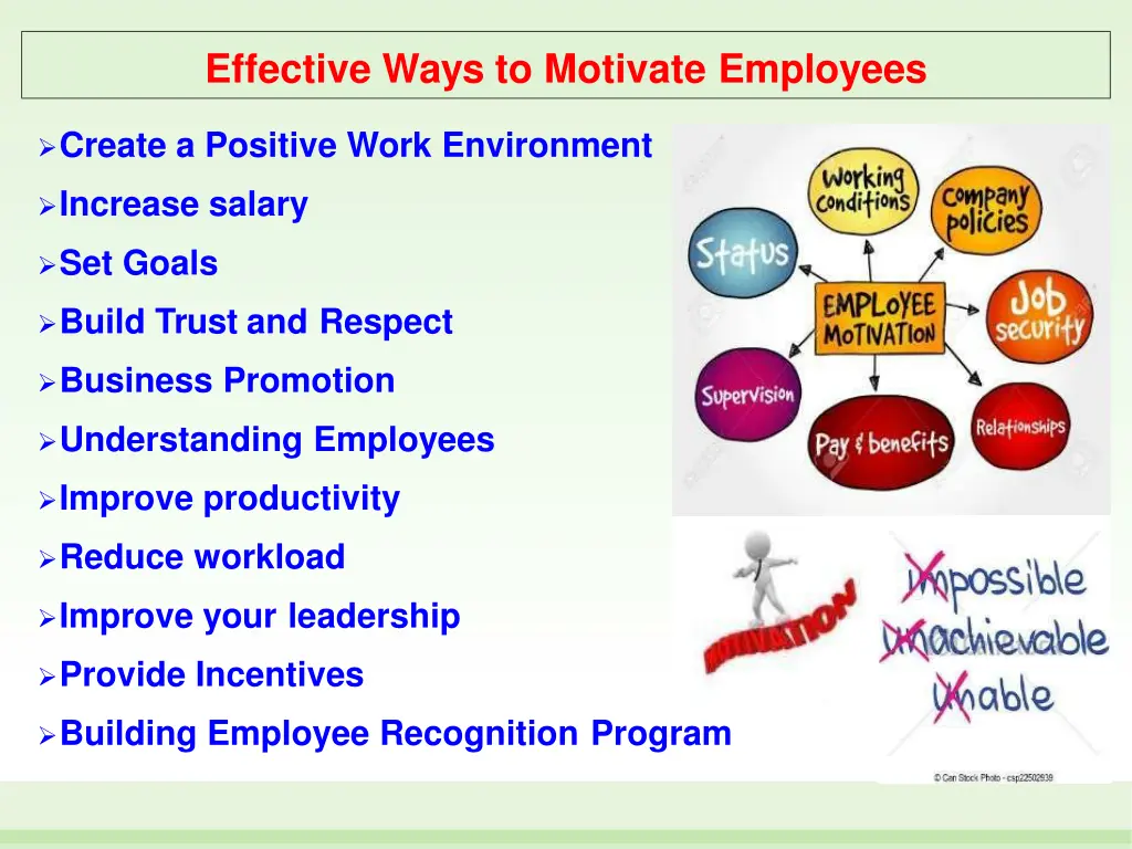 effective ways to motivate employees