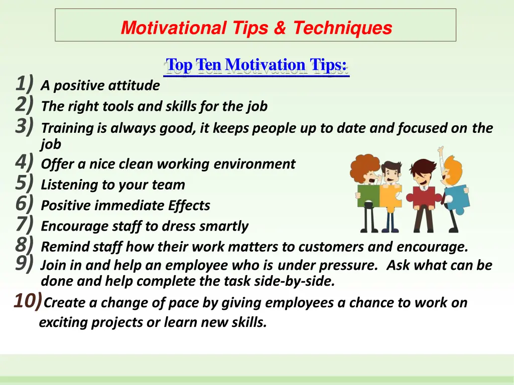 motivational tips techniques