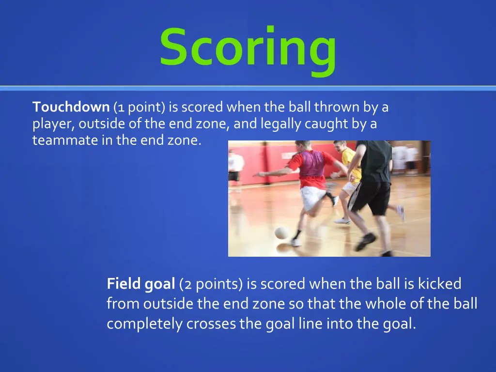 scoring
