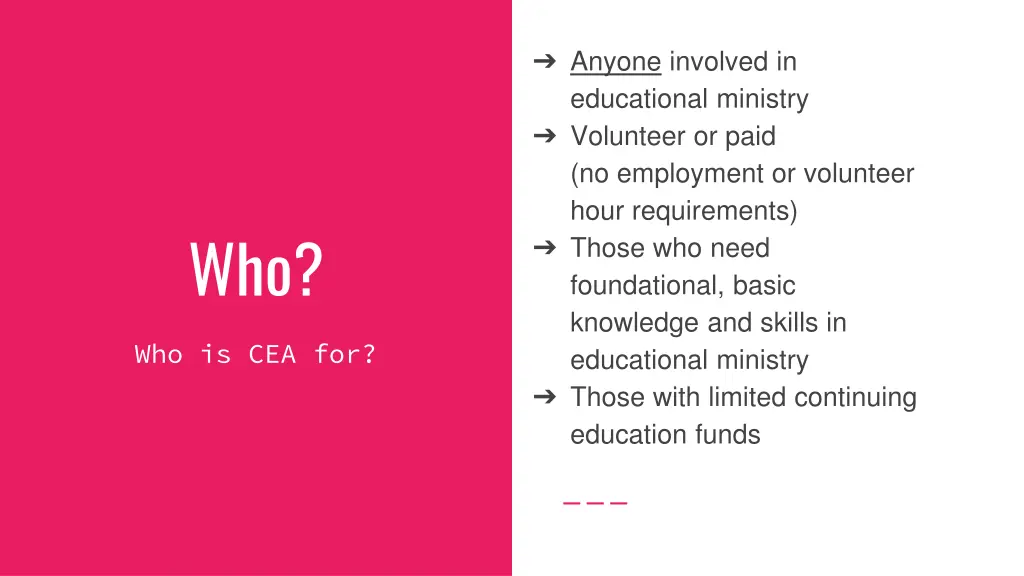 anyone involved in educational ministry volunteer