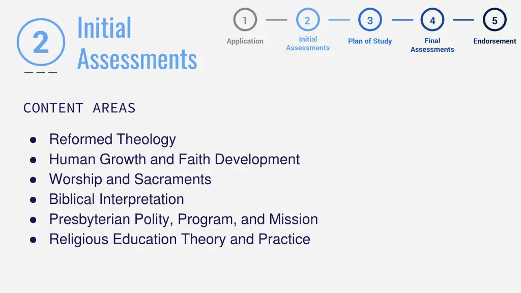 initial assessments