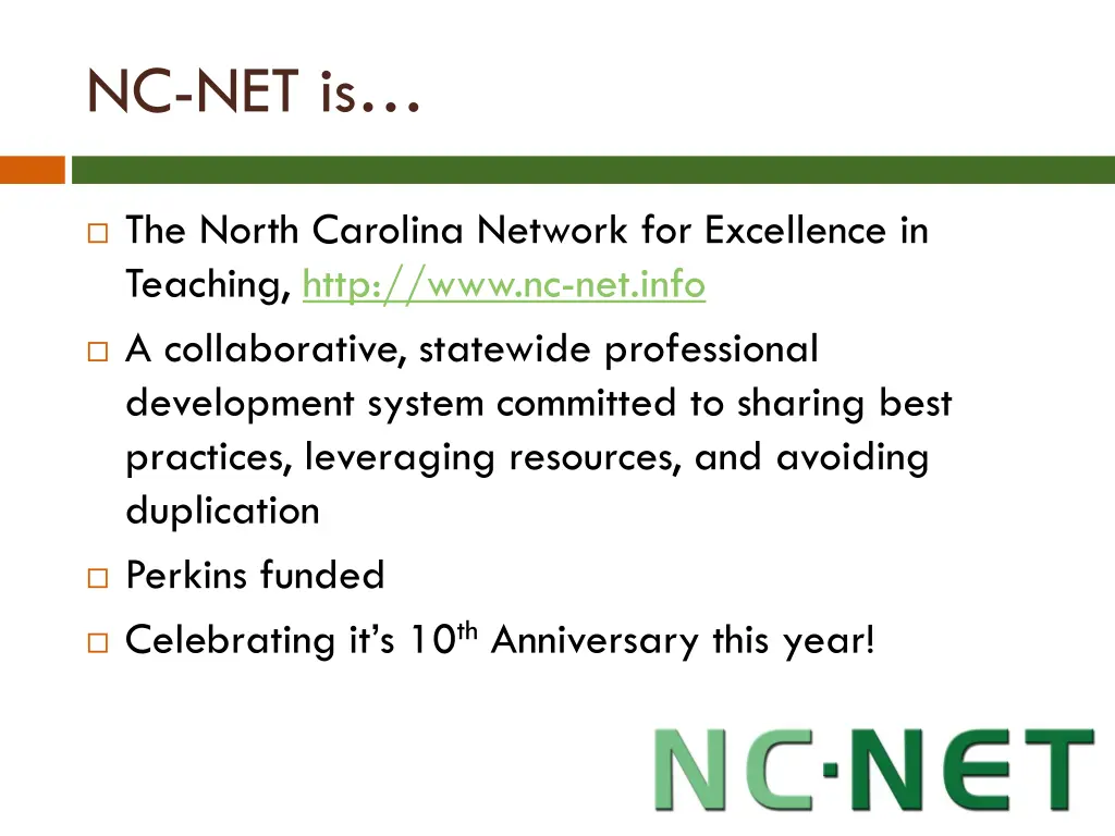 nc net is
