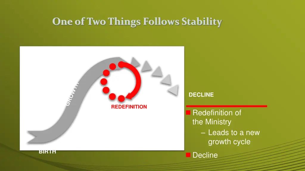 one of two things follows stability