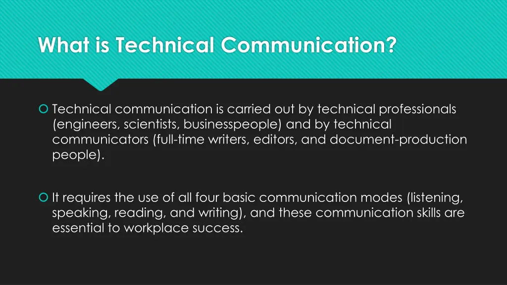 what is technical communication 1