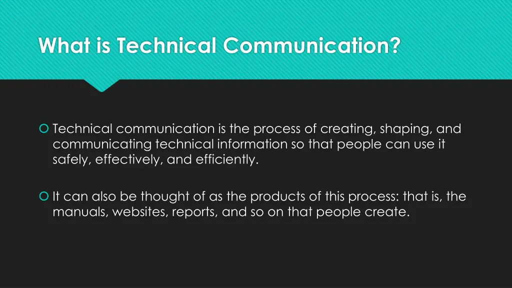 what is technical communication