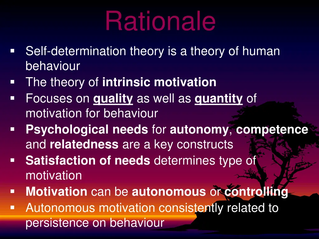 rationale