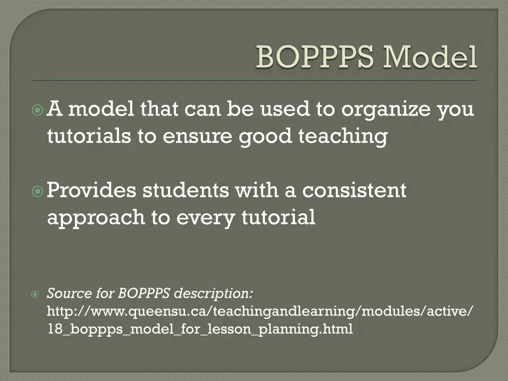 a model that can be used to organize