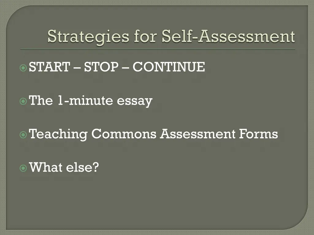 start stop continue