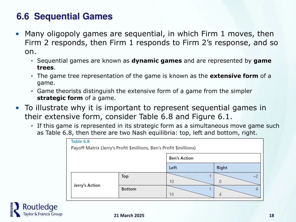 6 6 sequential games