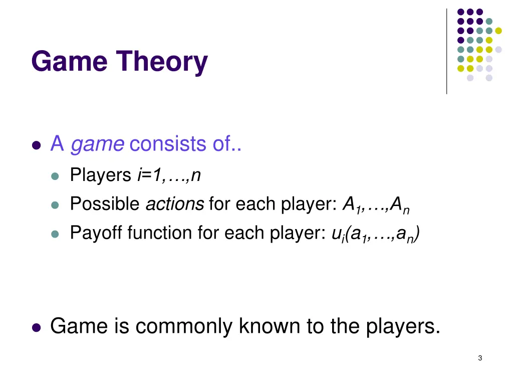 game theory 1