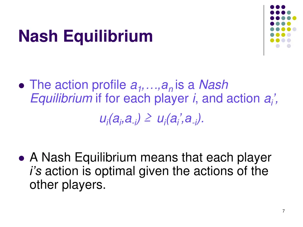 nash equilibrium