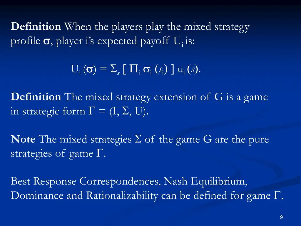 definition when the players play the mixed