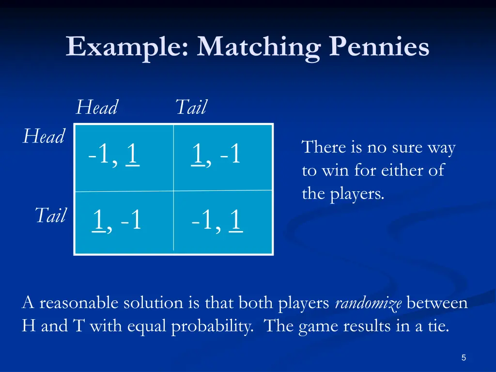 example matching pennies